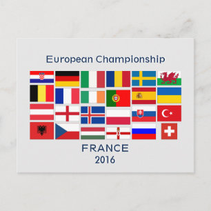 Carte Postale Championnat d'Europe de football 2016