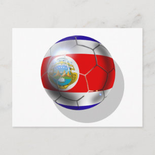 Carte Postale Championnat du monde de football drapeau du Costa