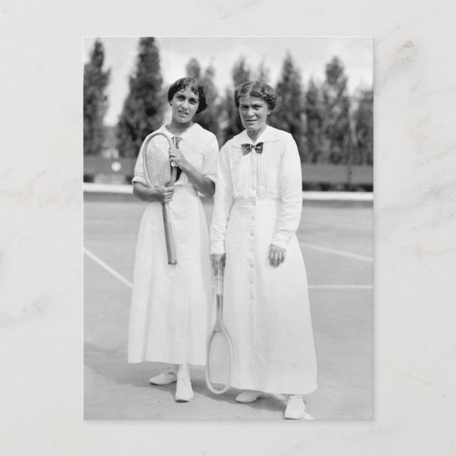 Carte Postale Champions de tennis féminin, 1913 (Devant)