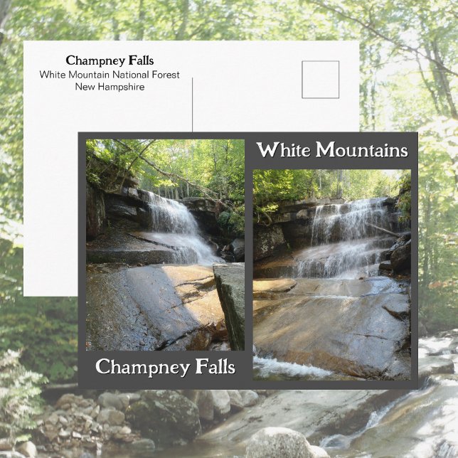 Carte Postale Champney Falls White Mountains Cascade NH Photos (Créateur téléchargé)
