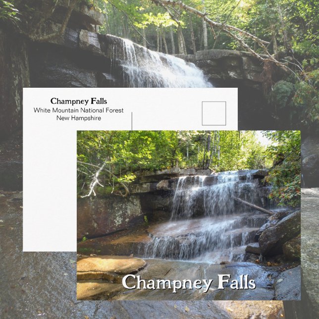 Carte Postale Champney Falls White Mountains Chute d'eau NH (Créateur téléchargé)