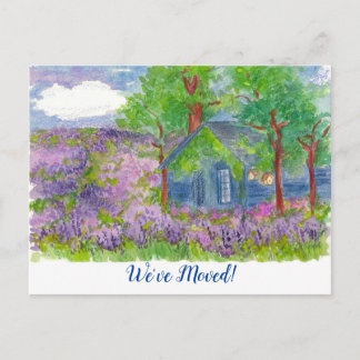 Carte Postale Champs de lavande maison que nous avons déplacés