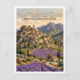 Carte Postale Champs de Lavande Montbrun-les-Bains France