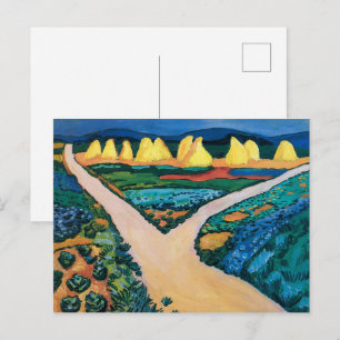 Carte Postale Champs de légumes Auguste Macke