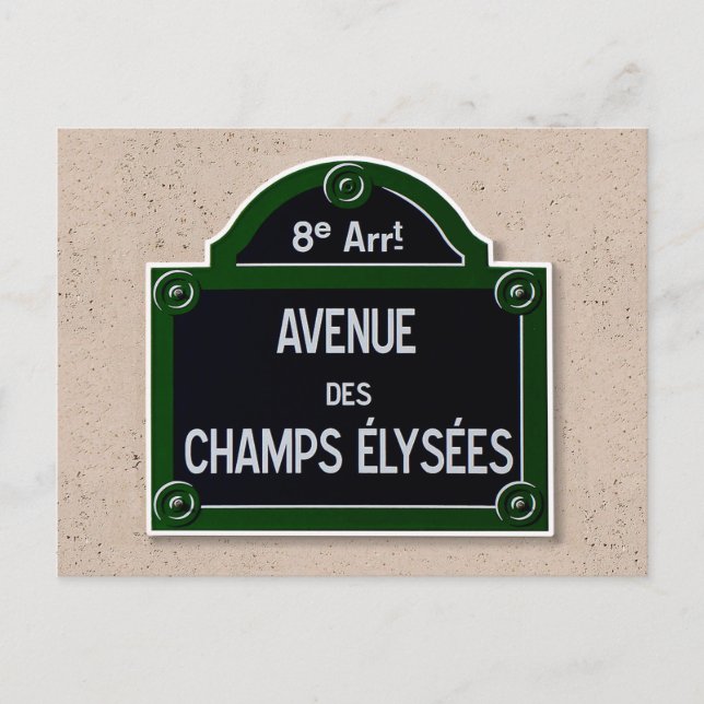 Carte postale Champs Elysée (Devant)