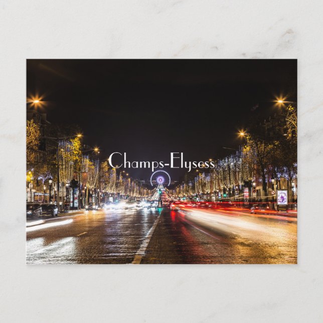 Carte Postale Champs-Elysées (Devant)