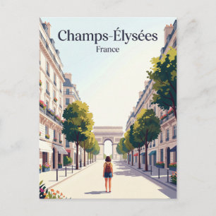 Carte Postale Champs-Élysées France