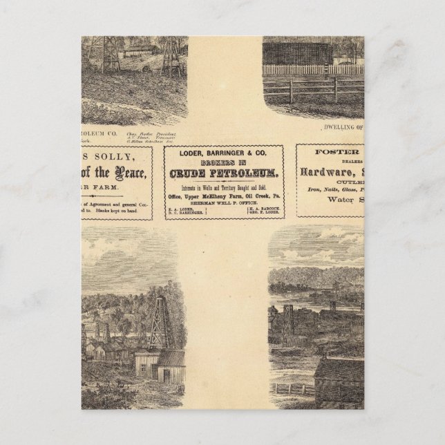 Carte Postale Champs pétroliers, résidence (Devant)