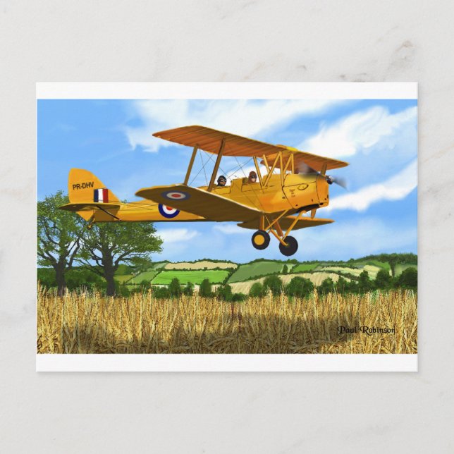 CARTE POSTALE CHAMPS TIGERMOTH (Devant)