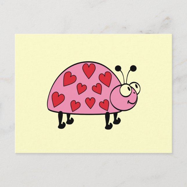 Carte Postale Chance Coeur Bug Tshirts et cadeaux (Devant)