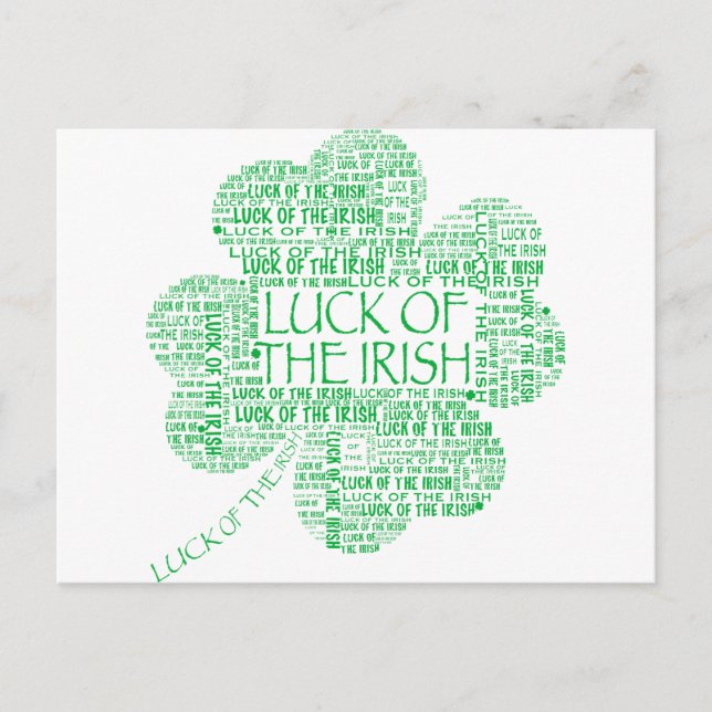 CARTE POSTALE CHANCE DES IRLANDAIS (Devant)