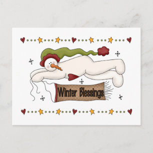 Carte Postale Chandails et cadeaux d'hiver