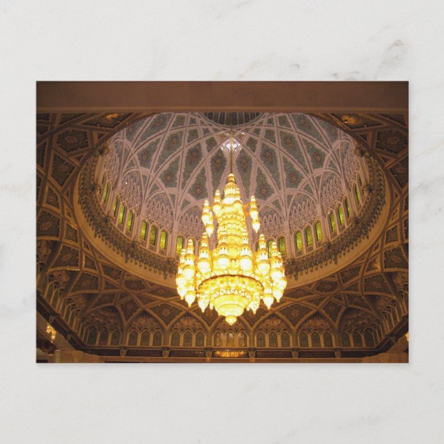 Carte Postale chandelier (Devant)