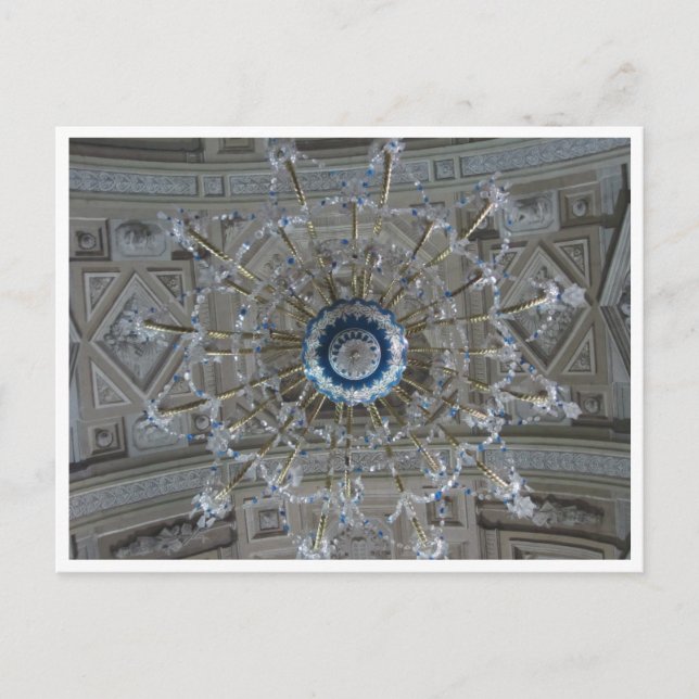 Carte Postale chandelier d'église (Devant)
