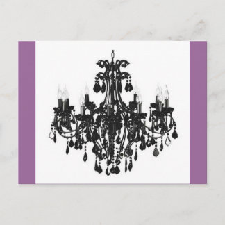 Carte Postale Chandelier Postcards