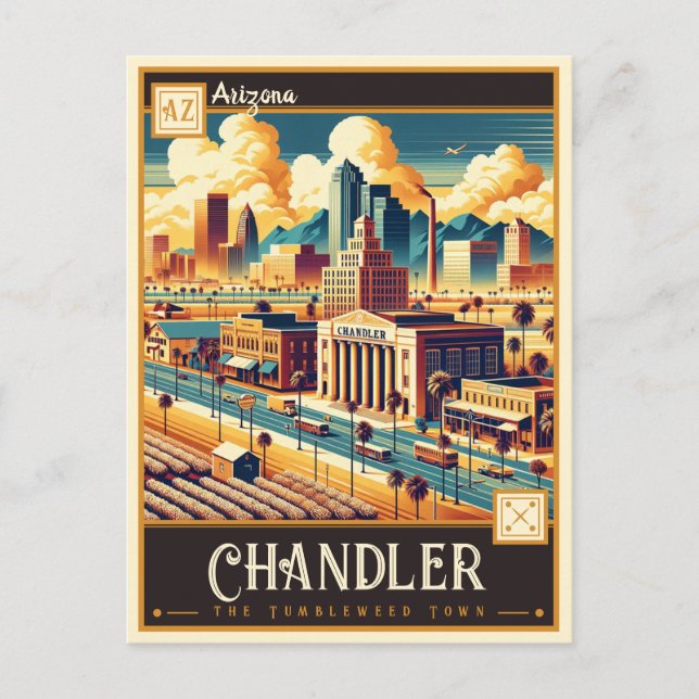 Carte Postale Chandler, Arizona | Vintage (Devant)