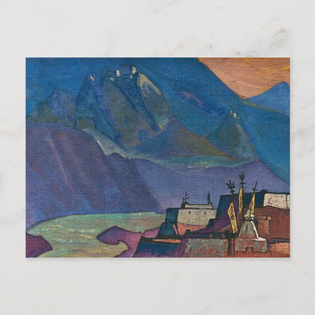 Carte Postale Chandra River, 1932 par Nicholas Roerich (Devant)
