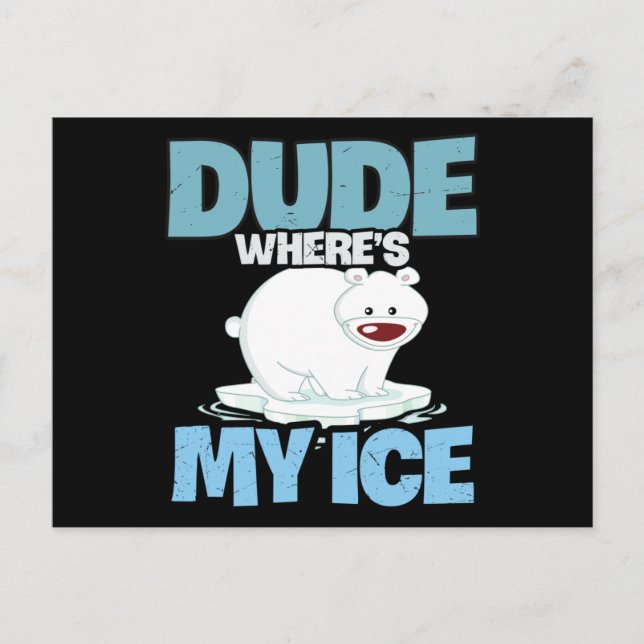 Carte Postale Changement climatique du Réchauffement climatique  (Devant)