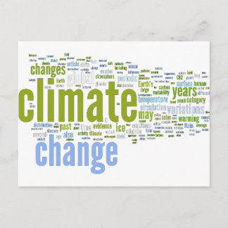 Carte Postale changement climatique un