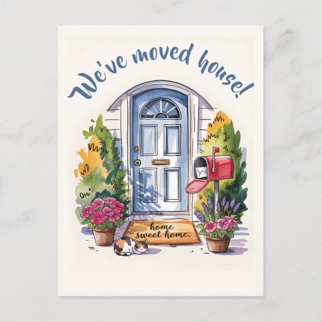 Carte Postale Changement d'adresse (Devant)