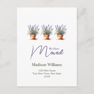 Carte Postale Changement d'adresse élégant    Annonce de déménag