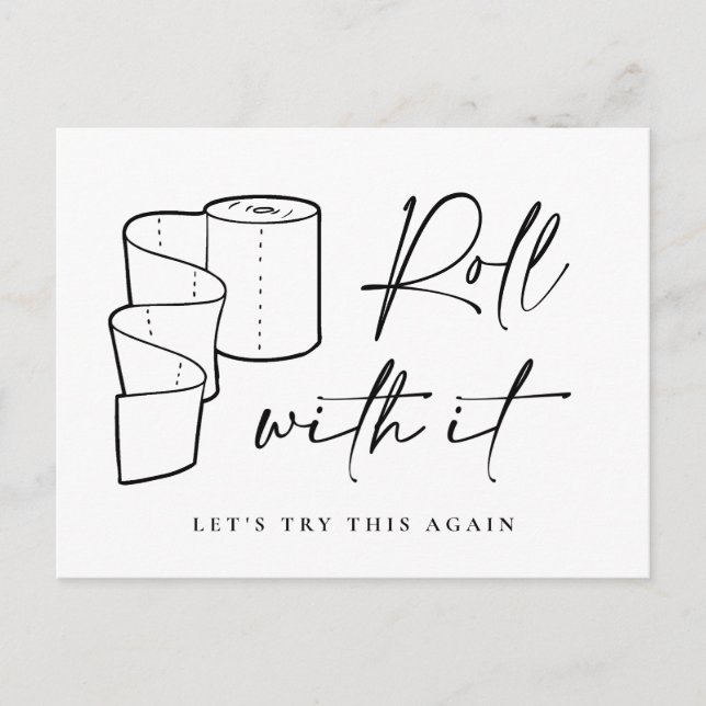 Carte Postale Changement de date Annulation reportée (Devant)