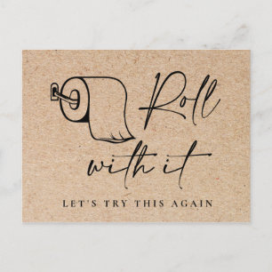 Carte Postale Changement de date de report de l'événement d'annu