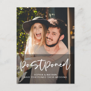 Carte Postale Changement de date de report de mariage photo