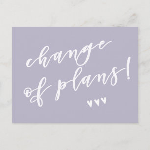 Carte Postale Changement de plan ! Report dû à Corona