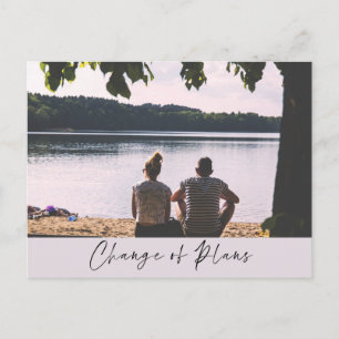 Carte Postale Changement de plans Lake Voir le Mariage Changemen
