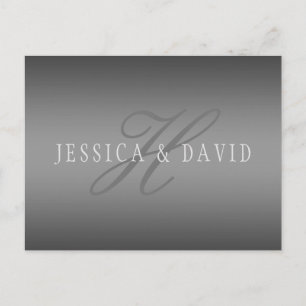 Carte Postale Changement graduel Gray Gradient N'importe quel no