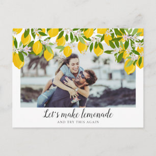 Carte Postale Changer la Date Les Citrons Sauvegarder la Date Ph