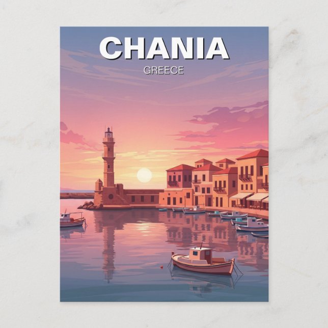 Carte Postale Chania Grèce Voyage (Devant)
