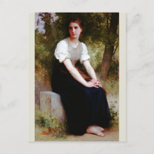 Carte Postale Chanson de la cautingale par Bouguereau