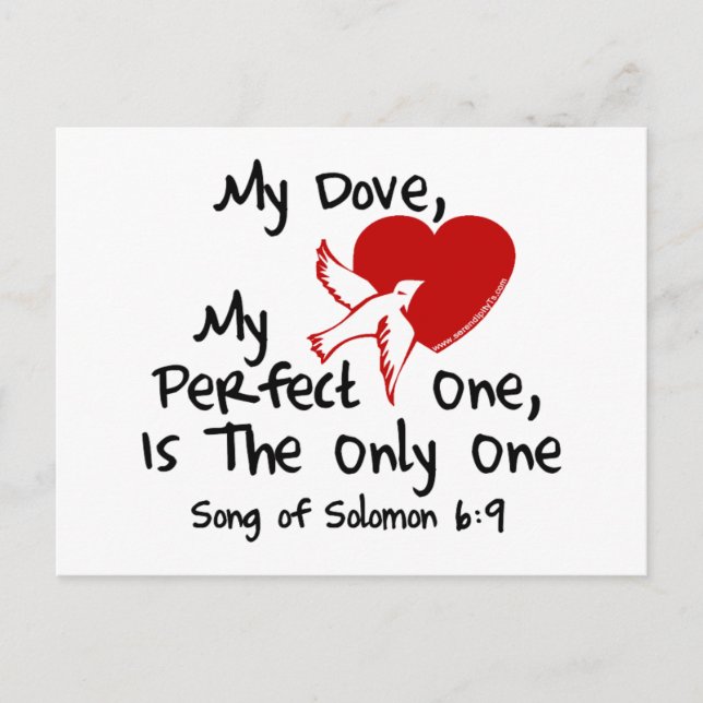 Carte Postale Chanson de Salomon 6:9 (Devant)