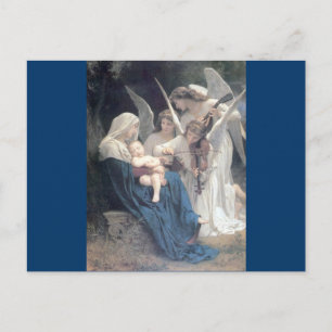 Carte Postale Chanson des anges peinture antique bébé religion