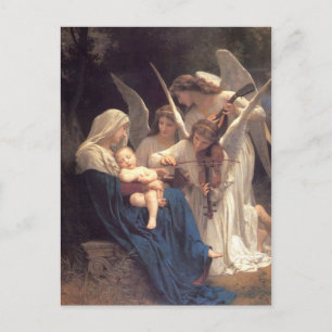 Carte Postale Chanson des Anges - William-Adolphe Bouguereau