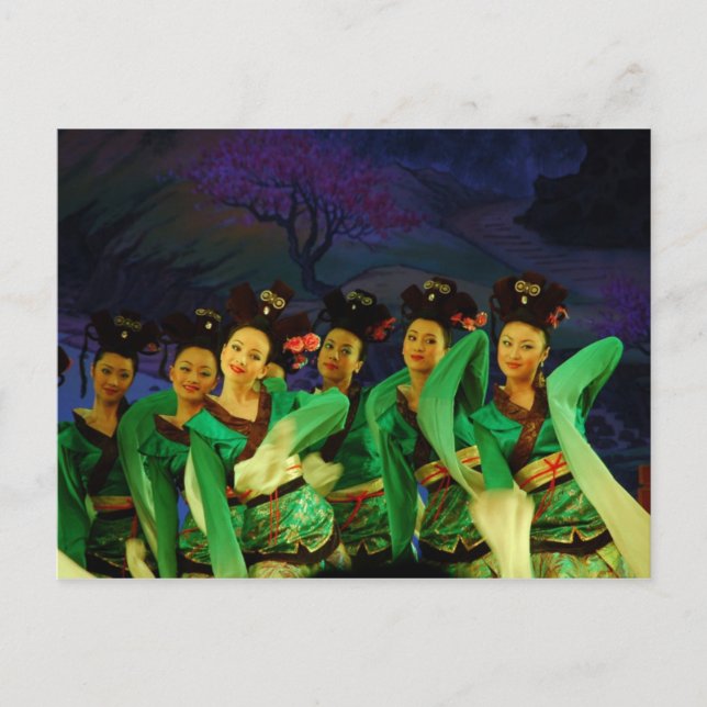 Carte Postale Chanson et danse de la dynastie Tang (Devant)