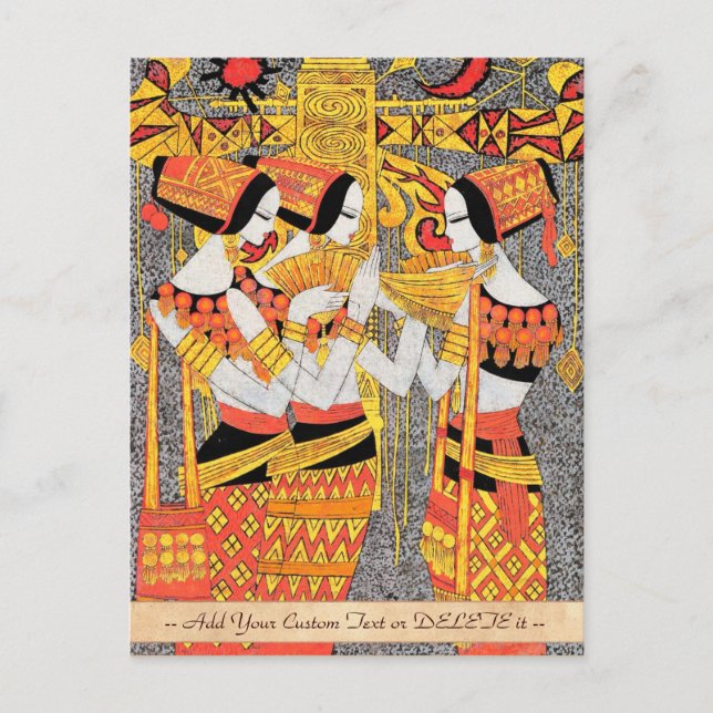 Carte Postale Chanson orientale egyptienne femmes filles (Devant)