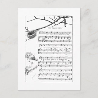 Carte Postale Chanson pour le nid abandonné à l'automne
