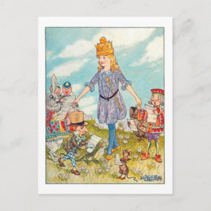 Carte Postale Chansons d'Alice : Alice et ses amis