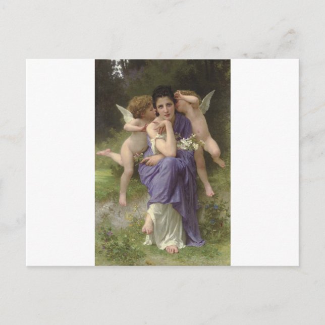 Carte Postale Chansons du printemps par William-Adolphe Bouguere (Devant)