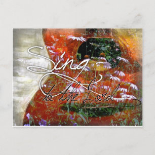 Carte Postale chanter au Seigneur