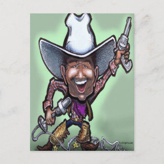 Carte Postale Chanter Cowboy