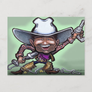 Carte Postale Chanter Cowboy