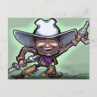 Carte Postale Chanter Cowboy
