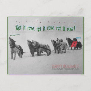 Carte Postale Chanter des chiens de traîneau : Chorale de malamu