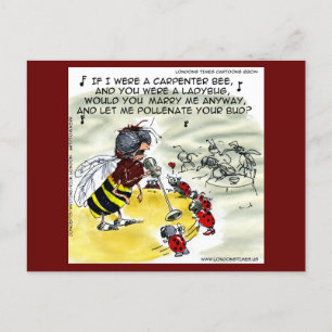 Carte Postale Chanteur de club de nuit "Pollença" Insect drôle