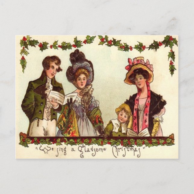 Carte Postale Chanteurs de Noël (Devant)