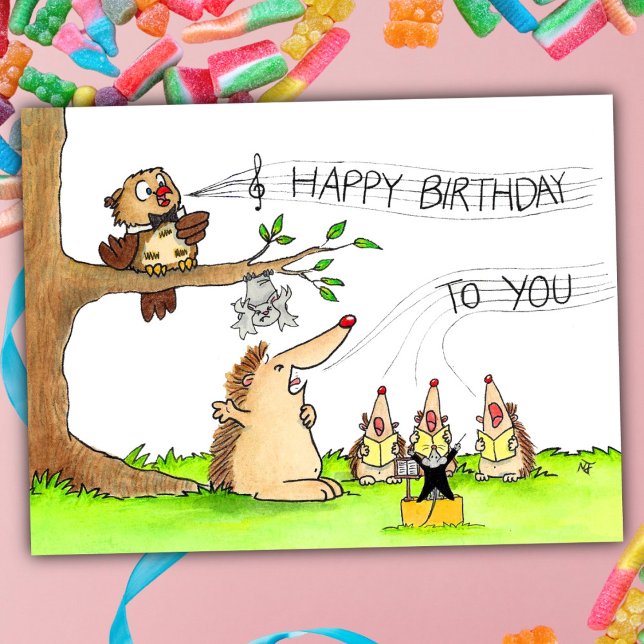 Carte Postale Chanteurs Joyeux Anniversaire (Créateur téléchargé)